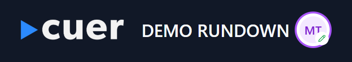 Presence avatars showing user initials with editing indicator